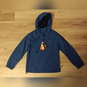 Bass Outdoor men's anorak jacket with a hood and front kangaroo pocket Size S